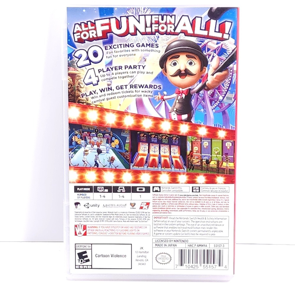 Carnival Games 2K Nintendo Switch 2018 Family Entertainment Game Complete - Picture 2 of 7